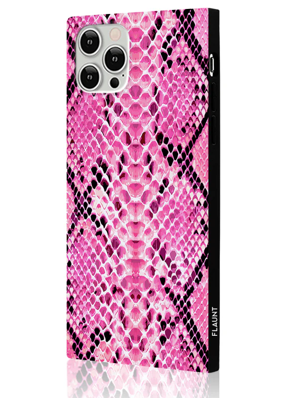 SQUARE® Pink Python iPhone Case - Image 18