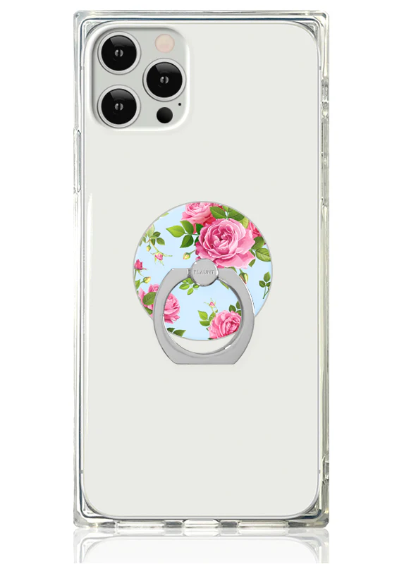 Pink Rose Bouquet Adhesive Phone Ring Stand - Image 2