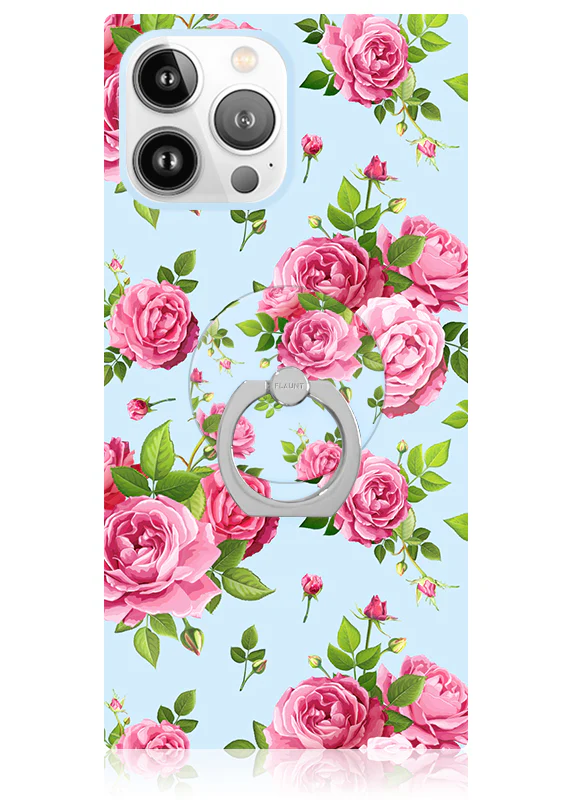 Pink Rose Bouquet Adhesive Phone Ring Stand - Image 3