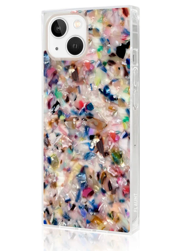 SQUARE® Rainbow Confetti Tortoise Shell iPhone Case - Image 18