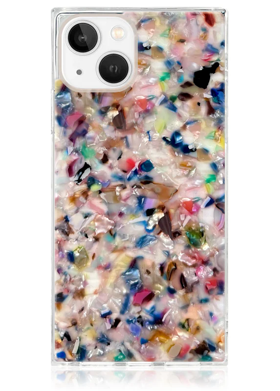 SQUARE® Rainbow Confetti Tortoise Shell iPhone Case - Image 25