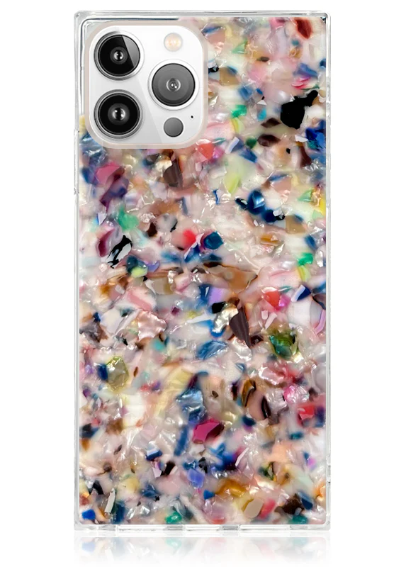 SQUARE® Rainbow Confetti Tortoise Shell iPhone Case - Image 27