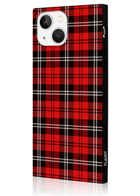 SQUARE® Red Plaid iPhone Case - Image 10