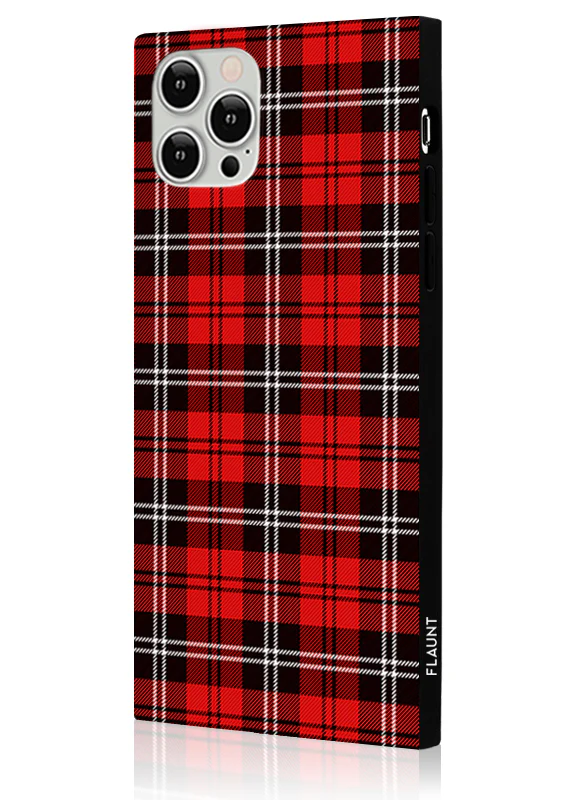 SQUARE® Red Plaid iPhone Case - Image 4