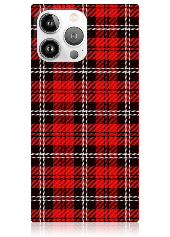 SQUARE® Red Plaid iPhone Case - Image 5