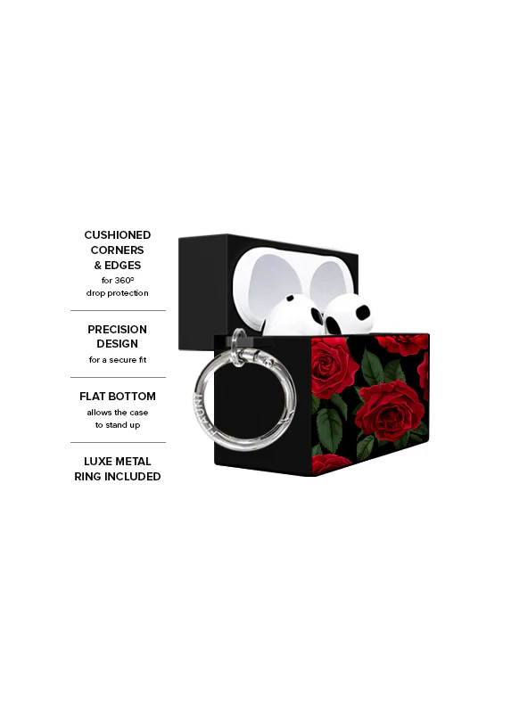 SQUARE® Rose Print AirPods Case - Image 18