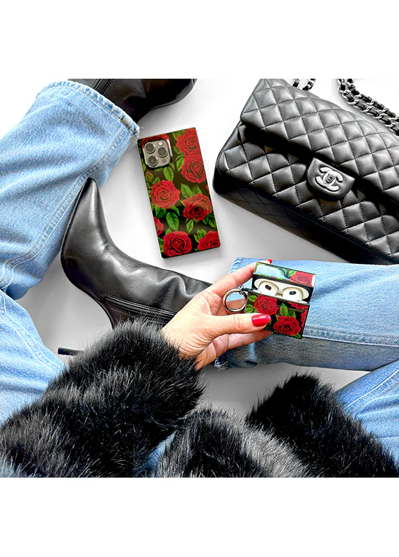 SQUARE® Rose Print AirPods Case - Image 21