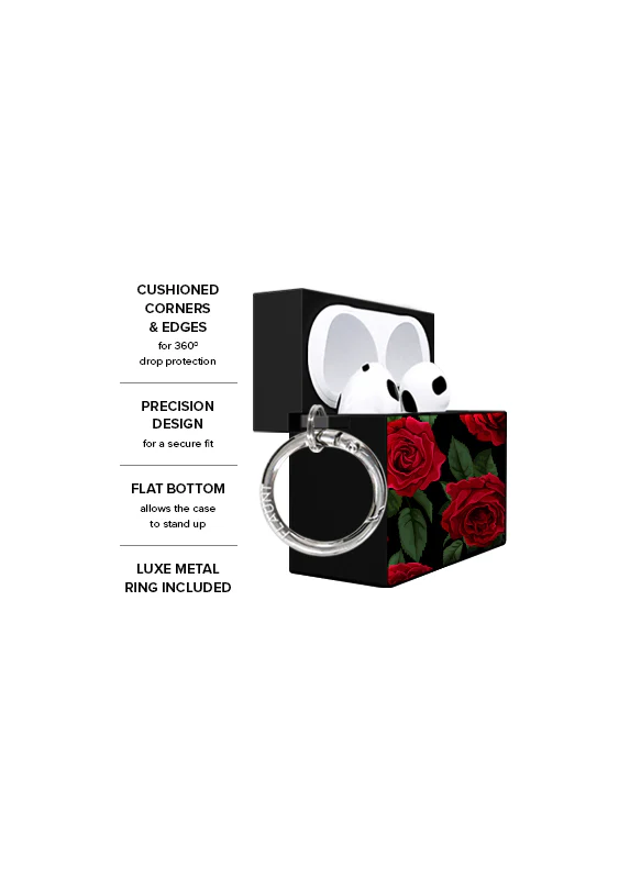 SQUARE® Rose Print AirPods Case - Image 8