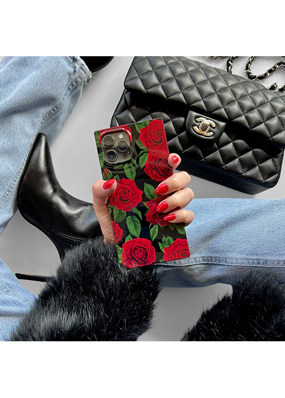 SQUARE® Rose Print iPhone Case - Image 71