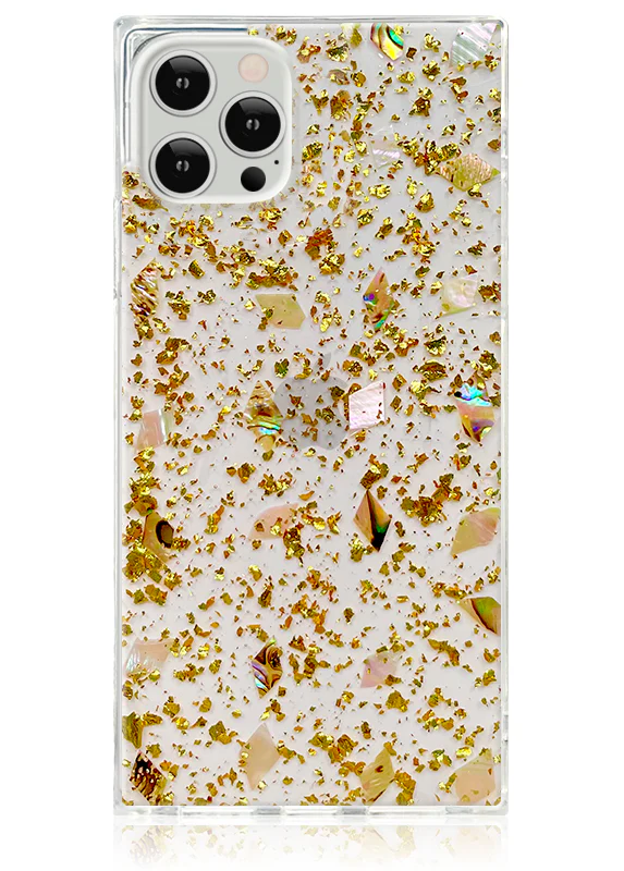SQUARE® Shell and Gold Flake iPhone Case - Image 17
