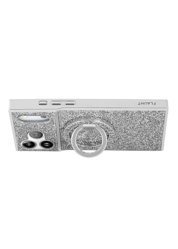 Silver Crystal Elegance Premium Metallic MagSafe Phone Ring Stand (Works with MagSafe Cases Only) - Image 6