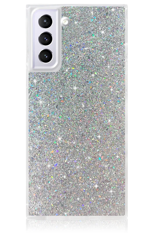 SQUARE® Silver Glitter Galaxy Case - Image 11