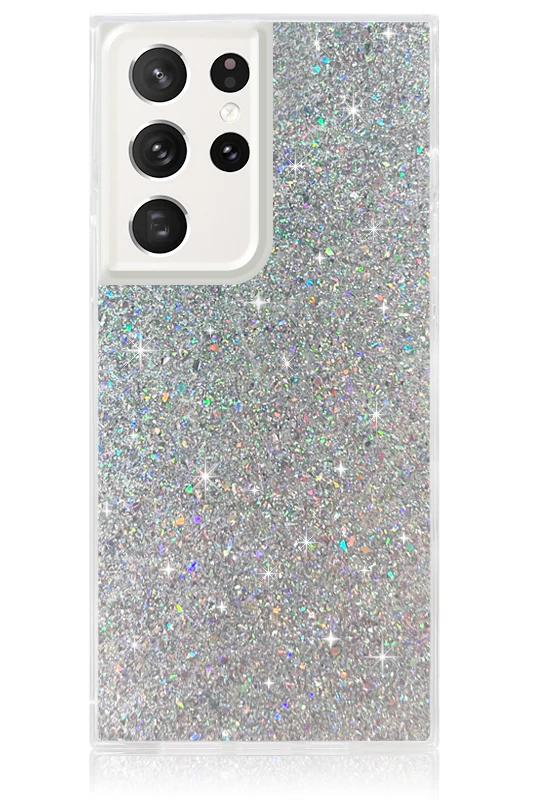SQUARE® Silver Glitter Galaxy Case - Image 23