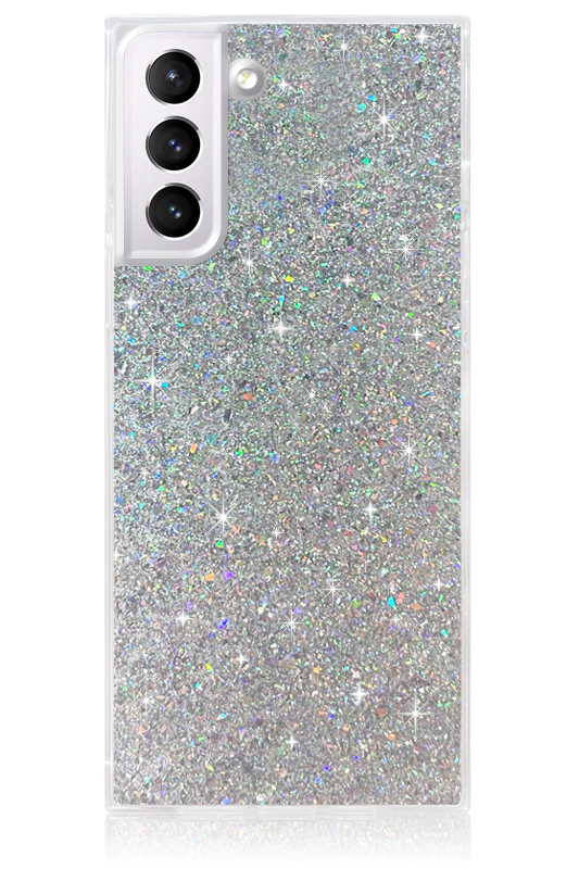 SQUARE® Silver Glitter Galaxy Case - Image 7