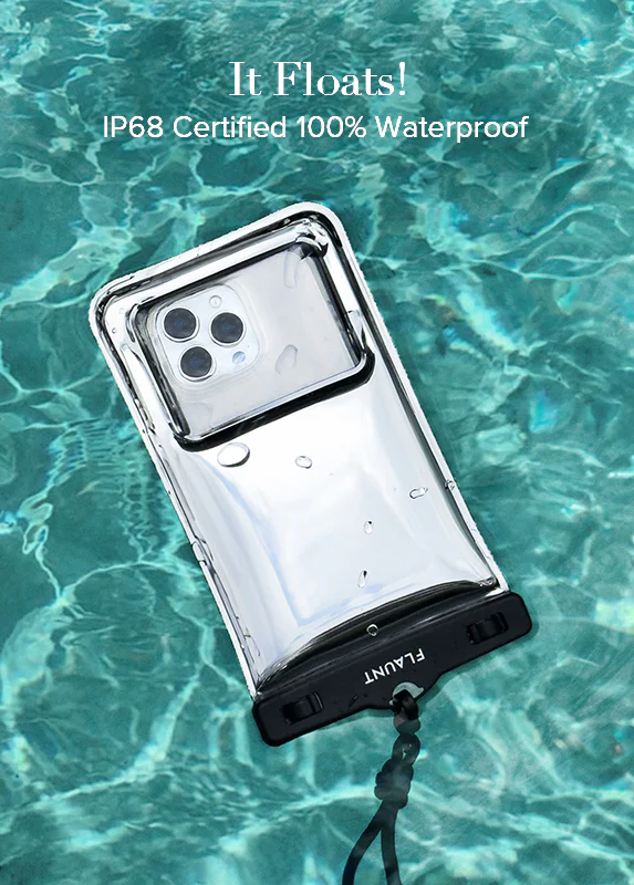 Silver Metallic Waterproof Phone Pouch - Image 3