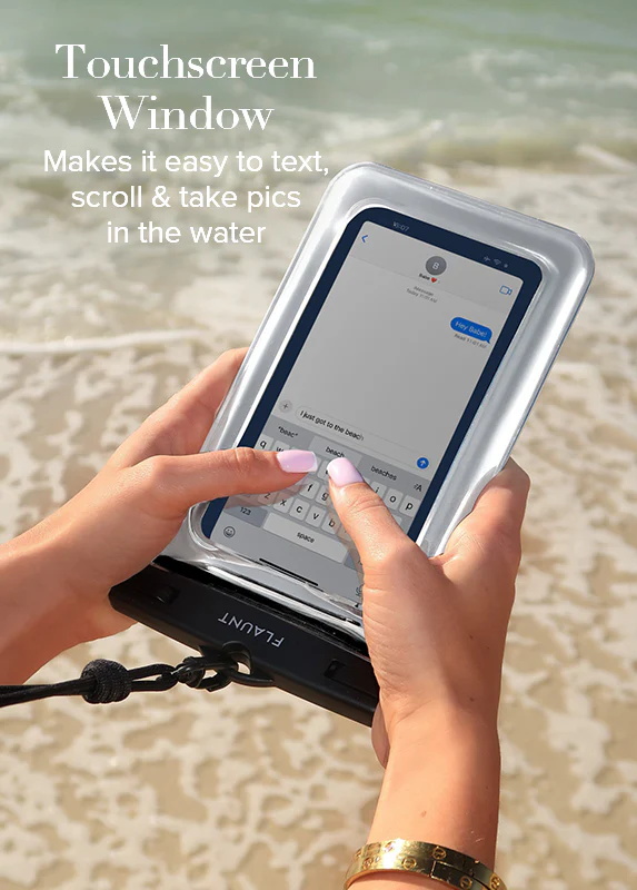Silver Metallic Waterproof Phone Pouch - Image 5