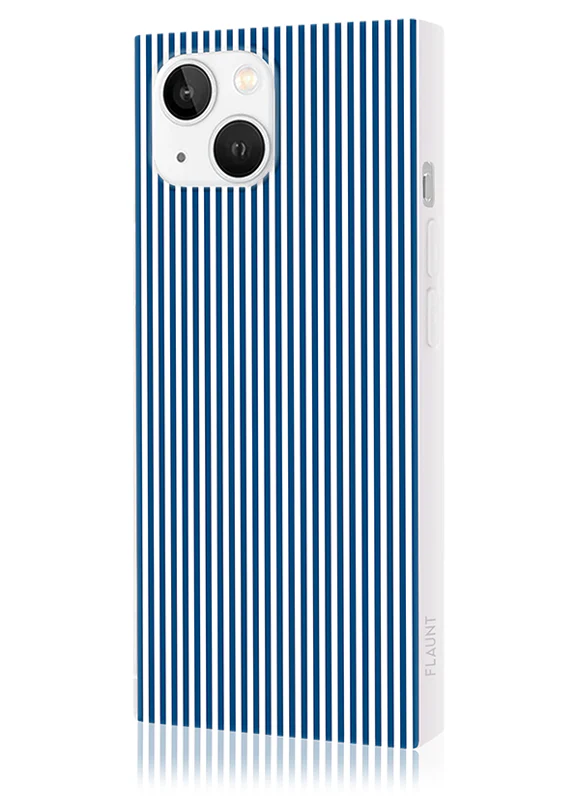 SQUARE® Blue & White Oxford Stripe iPhone Case - Image 32