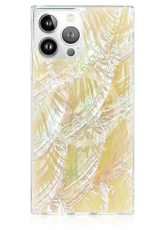 SQUARE® Butter Yellow Mother of Pearl iPhone Case - Image 23