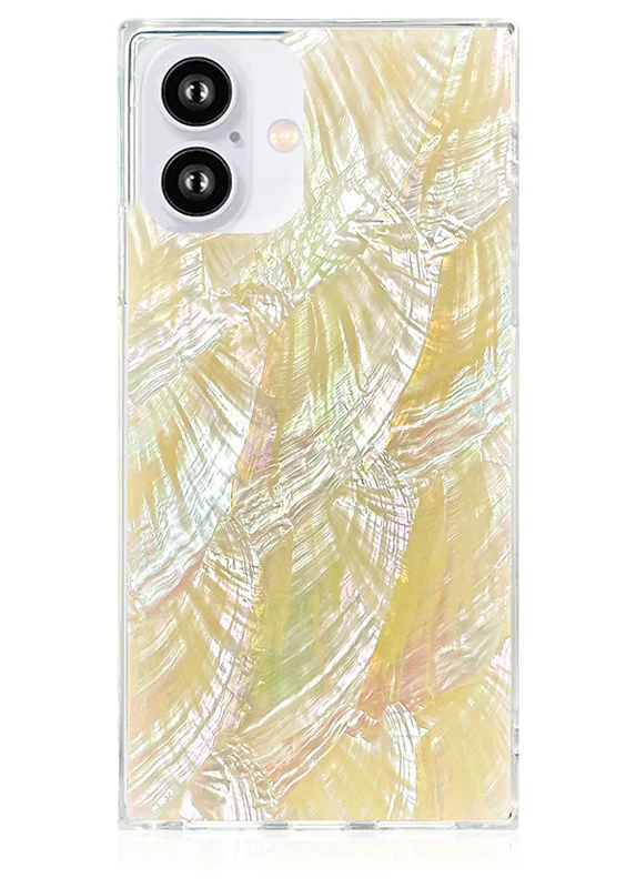 SQUARE® Butter Yellow Mother of Pearl iPhone Case - Image 35