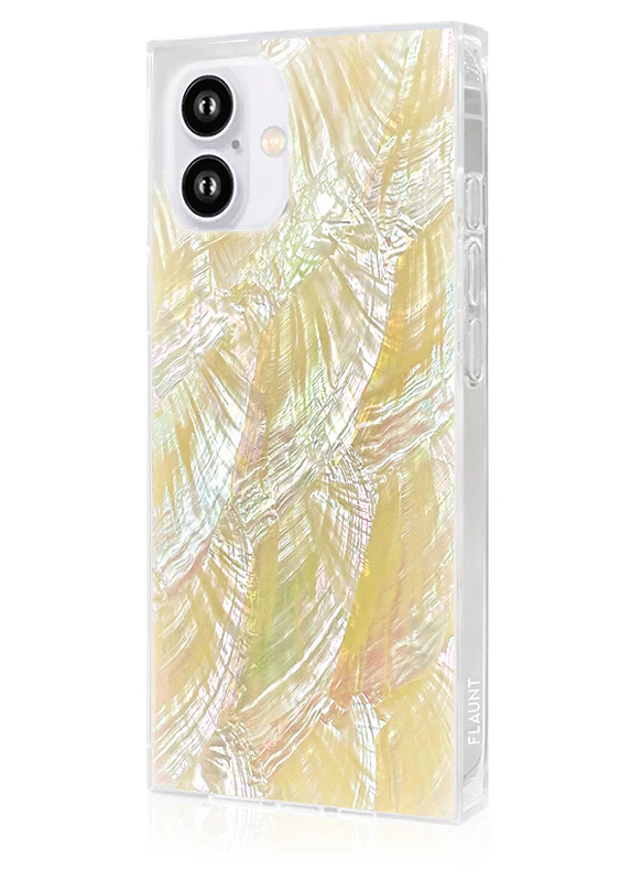 SQUARE® Butter Yellow Mother of Pearl iPhone Case - Image 36