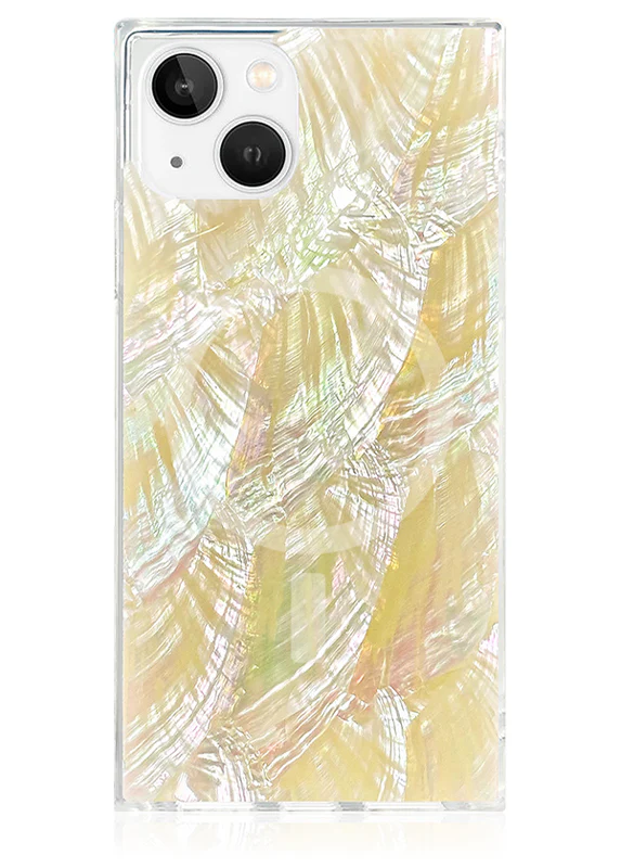 SQUARE® Butter Yellow Mother of Pearl iPhone Case - Image 49