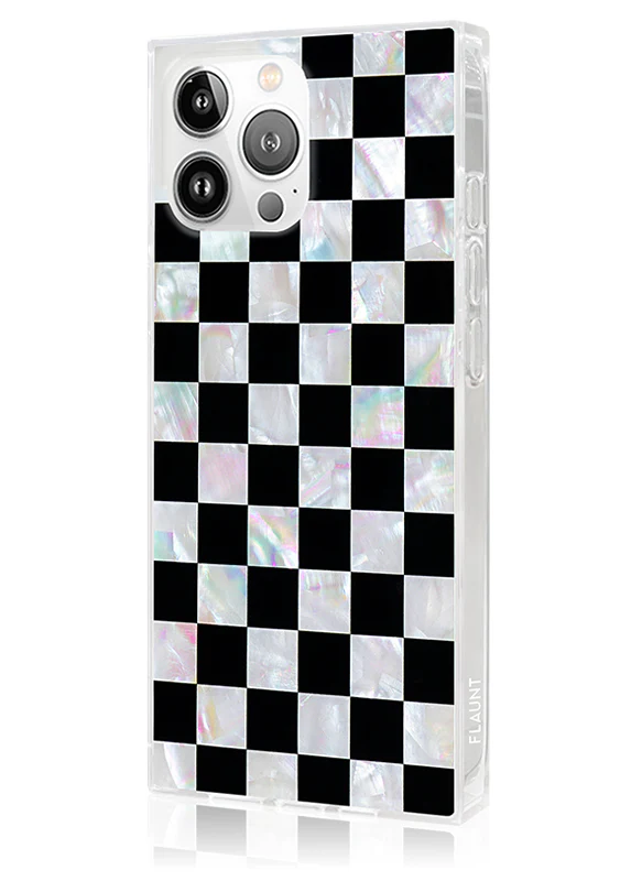 SQUARE® Checkered Mother of Pearl iPhone Case - Image 10