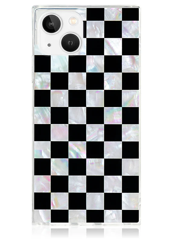 SQUARE® Checkered Mother of Pearl iPhone Case - Image 17