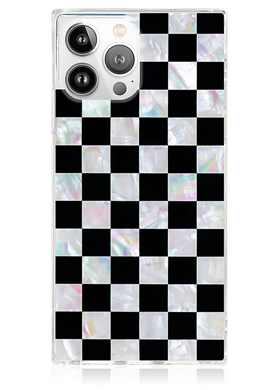 SQUARE® Checkered Mother of Pearl iPhone Case - Image 25