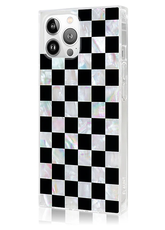 SQUARE® Checkered Mother of Pearl iPhone Case - Image 42