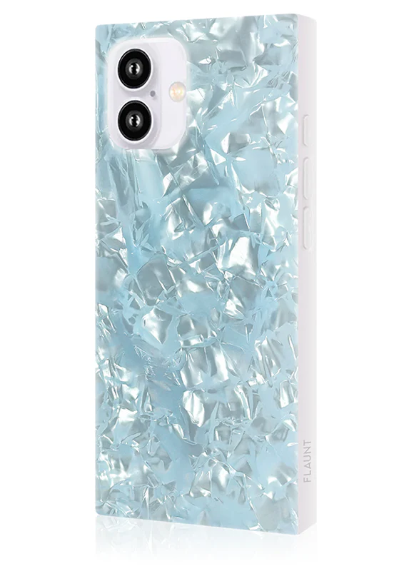 SQUARE® Icy Blue Pearl iPhone Case - Image 14