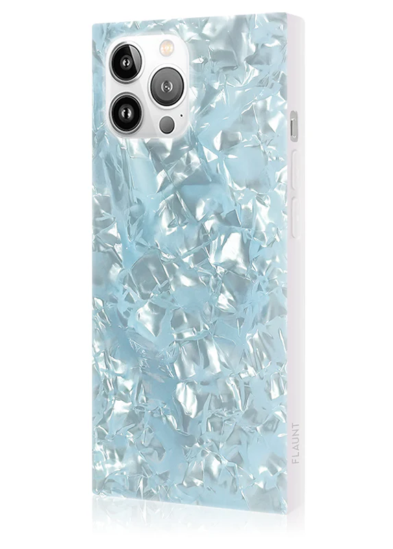 SQUARE® Icy Blue Pearl iPhone Case - Image 16