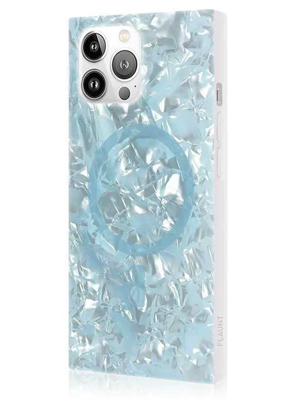 SQUARE® Icy Blue Pearl iPhone Case - Image 18