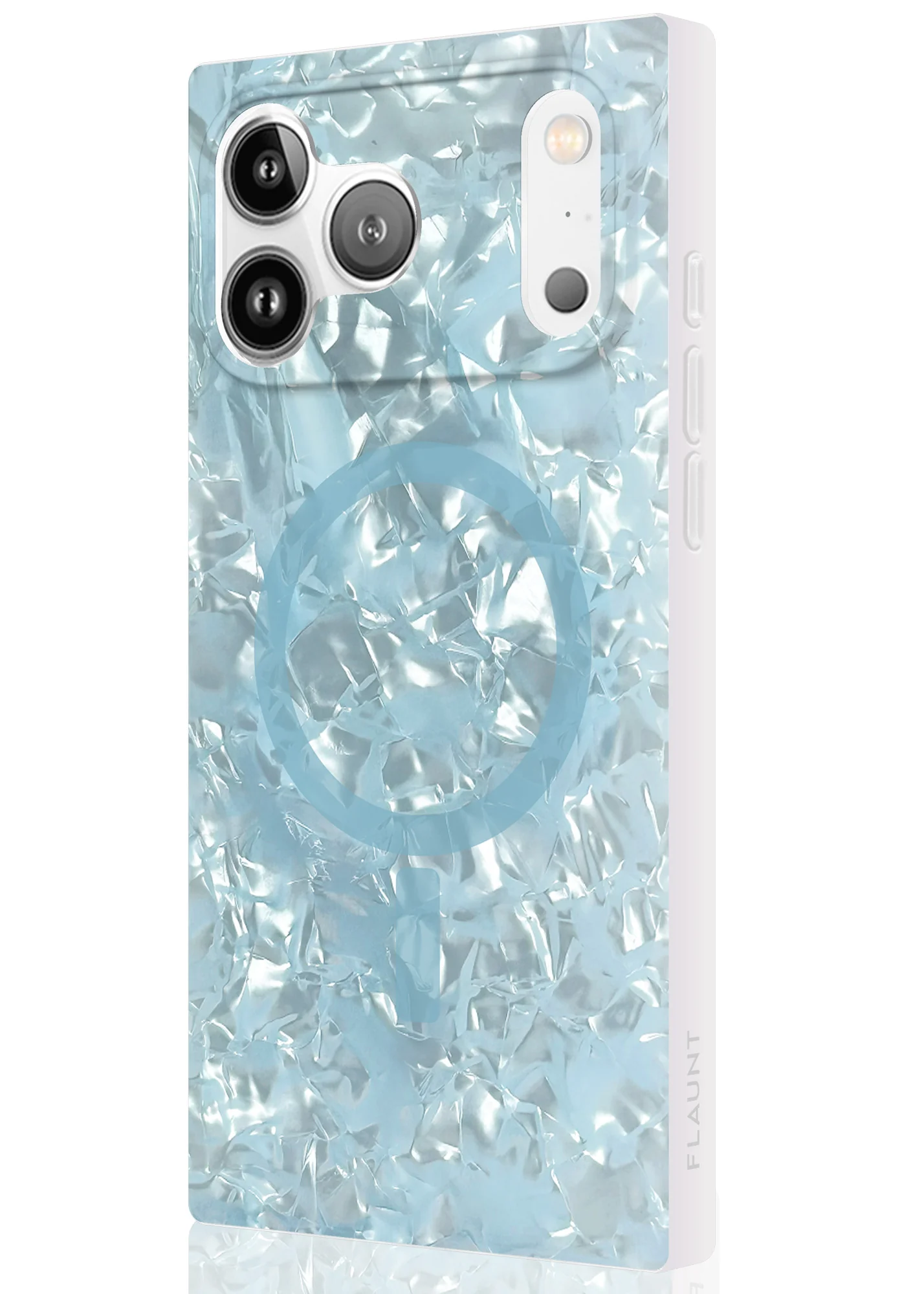 SQUARE® Icy Blue Pearl iPhone Case - Image 2