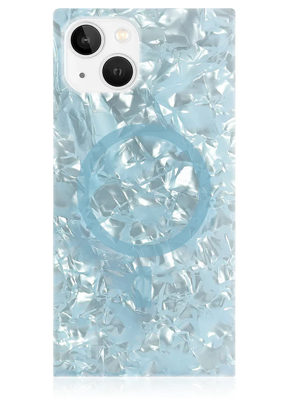 SQUARE® Icy Blue Pearl iPhone Case - Image 25