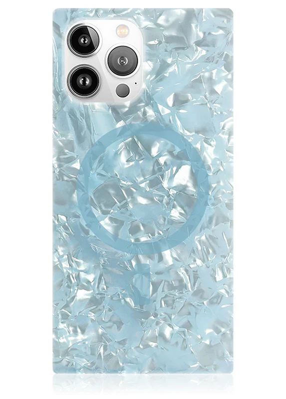 SQUARE® Icy Blue Pearl iPhone Case - Image 53