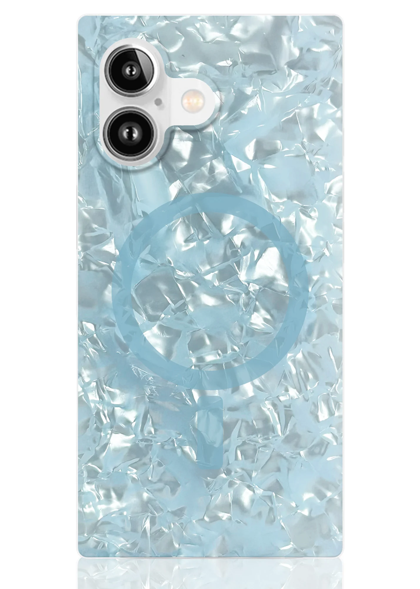 SQUARE® Icy Blue Pearl iPhone Case - Image 55
