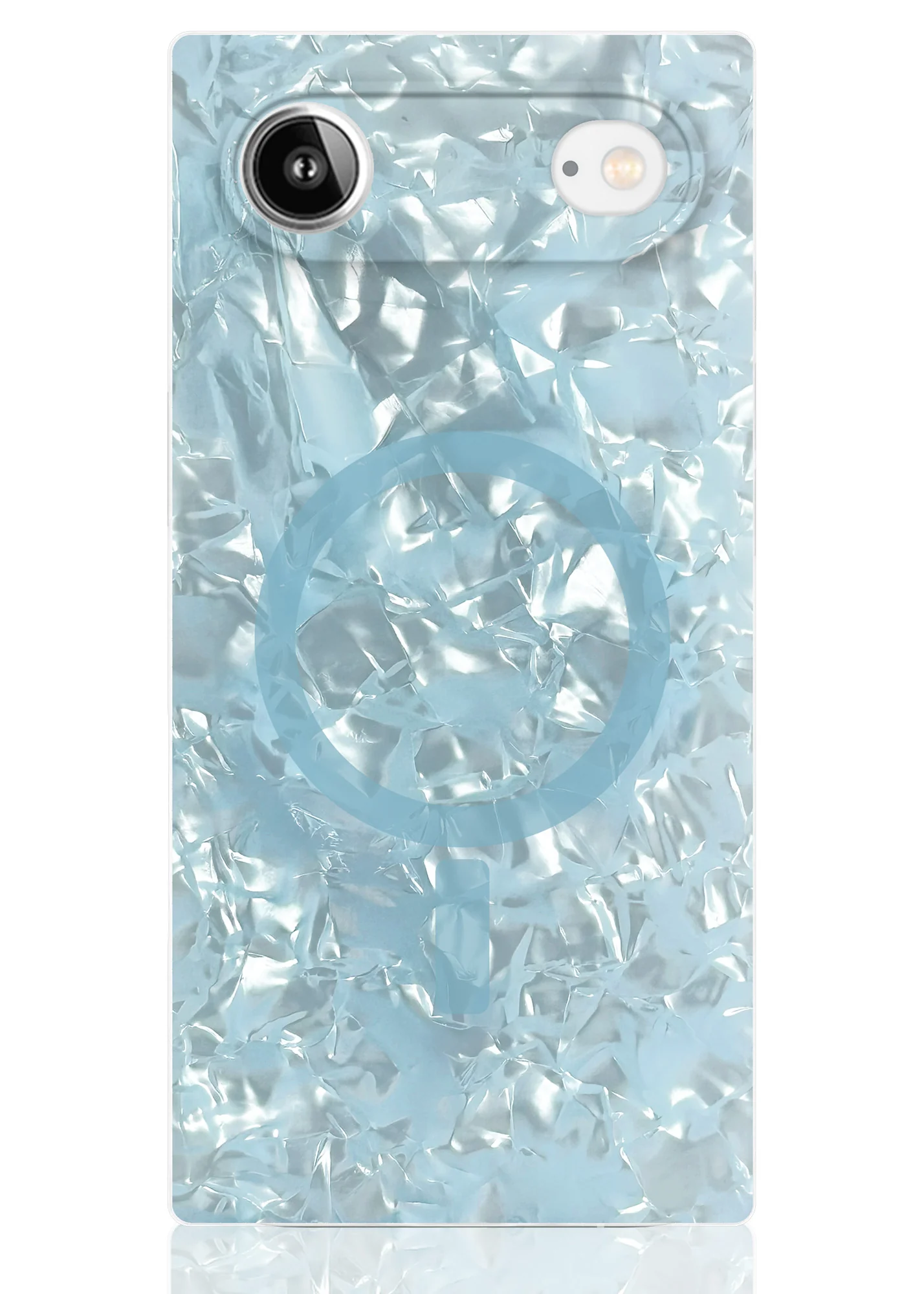 SQUARE® Icy Blue Pearl iPhone Case - Image 61