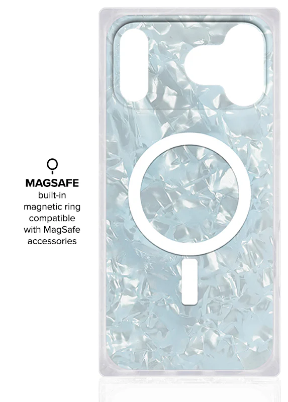 SQUARE® Icy Blue Pearl iPhone Case - Image 76