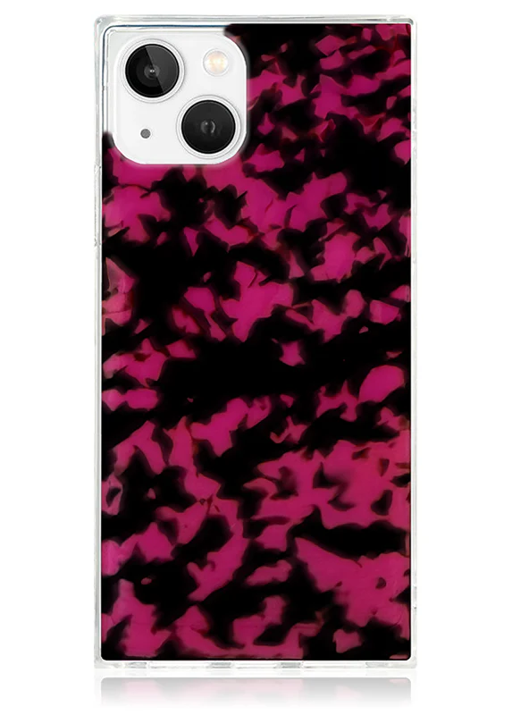 SQUARE® Raspberry Tortoise Shell iPhone Case - Image 17