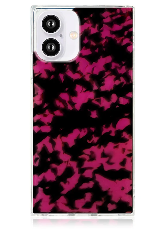 SQUARE® Raspberry Tortoise Shell iPhone Case - Image 23