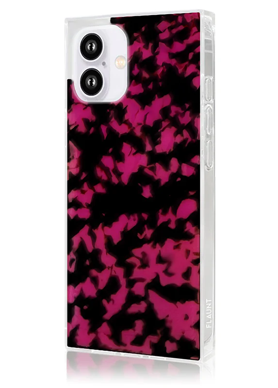 SQUARE® Raspberry Tortoise Shell iPhone Case - Image 24
