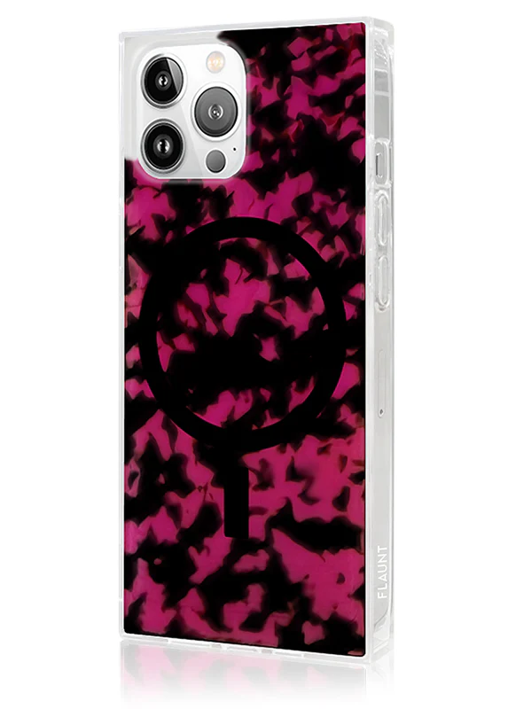 SQUARE® Raspberry Tortoise Shell iPhone Case - Image 32