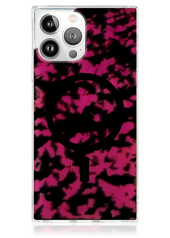 SQUARE® Raspberry Tortoise Shell iPhone Case - Image 35