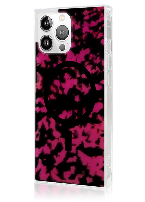 SQUARE® Raspberry Tortoise Shell iPhone Case - Image 40