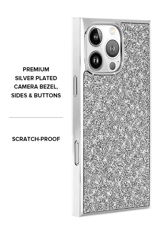 Elite Collection - SQUARE® Silver Crystal Elegance iPhone Case - Image 10
