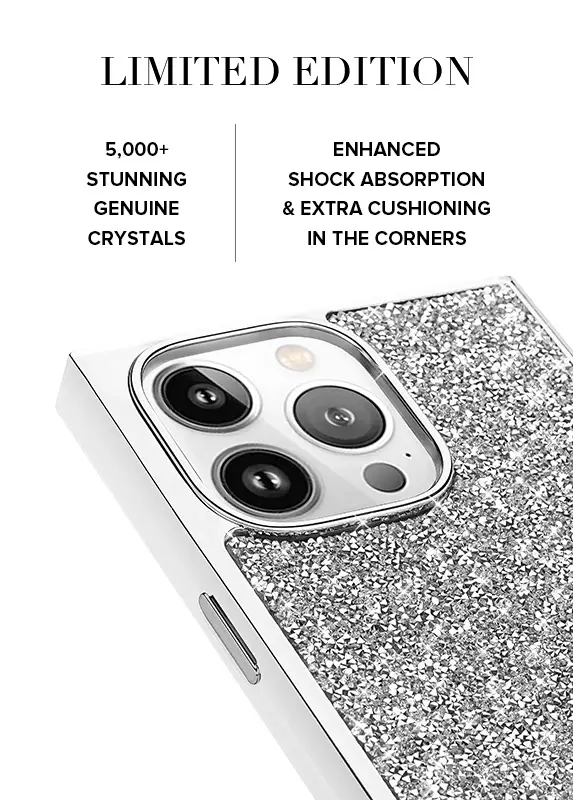 Elite Collection - SQUARE® Silver Crystal Elegance iPhone Case - Image 14