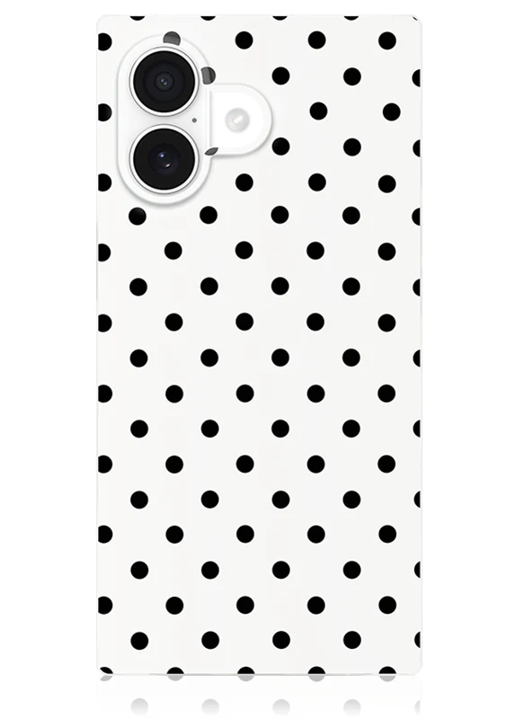 SQUARE® White Polka Dot iPhone Case - Image 13