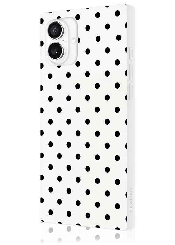 SQUARE® White Polka Dot iPhone Case - Image 26