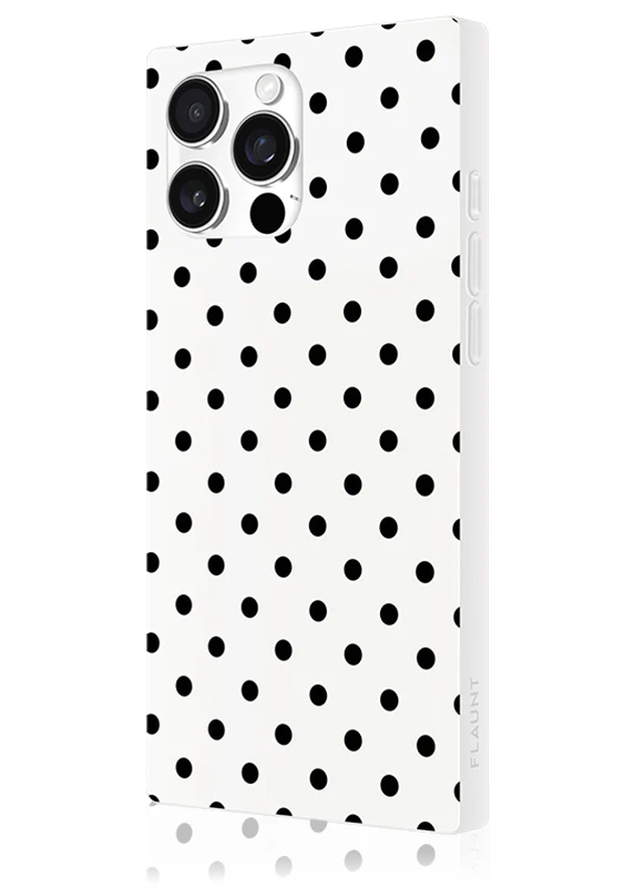 SQUARE® White Polka Dot iPhone Case - Image 32