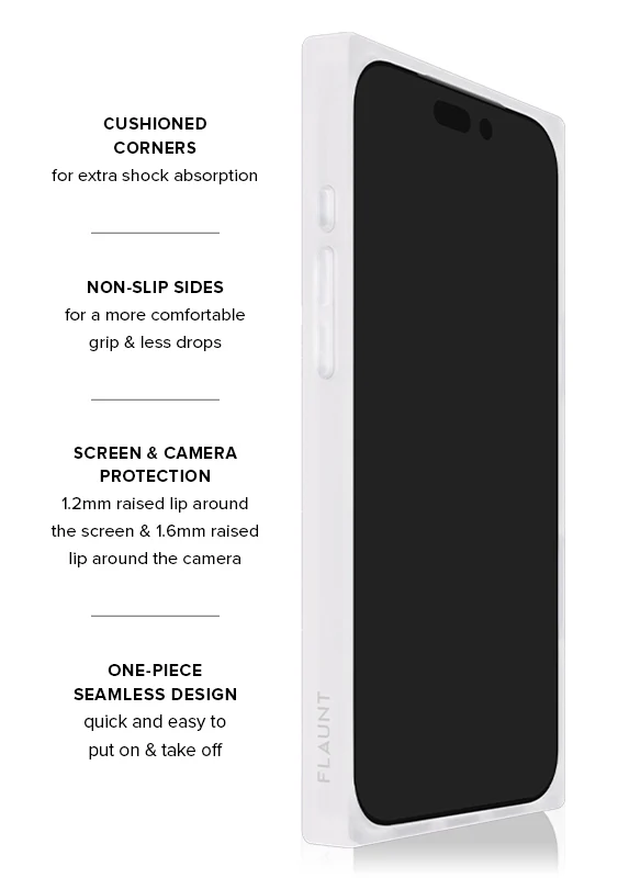 SQUARE® White Polka Dot iPhone Case - Image 4